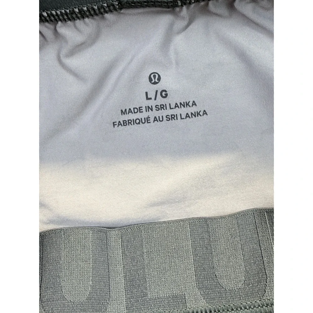Lululemon Boxer Briefs Men Large‎ Gray Camo Always In Motion Long 7